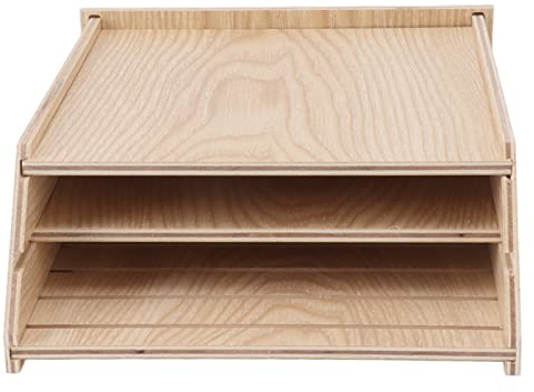 BSTCAR Casa de Murciélagos para Exteriores, Caja de Murciélagos de 24x18,3x7cm, Casa de Búho Anidada de Robin, Kit de Refugio de Madera, Caja Nido para Pájaros Fácil de Colgar (Color Madera)