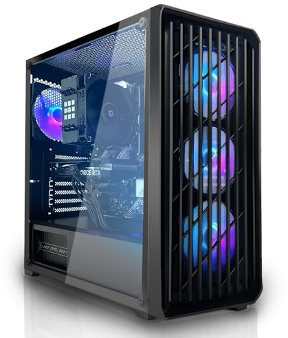 SYSTEMTREFF PC Gamer Basique AMD Ryzen 5 5600 6x4.4GHz | Nvidia RTX 3050 6GB | 1To M.2 NVMe | 16Go DDR4 RAM | Windows 11 | Ordinateur de Bureau WLAN pour Les Joueurs, Les Gamers