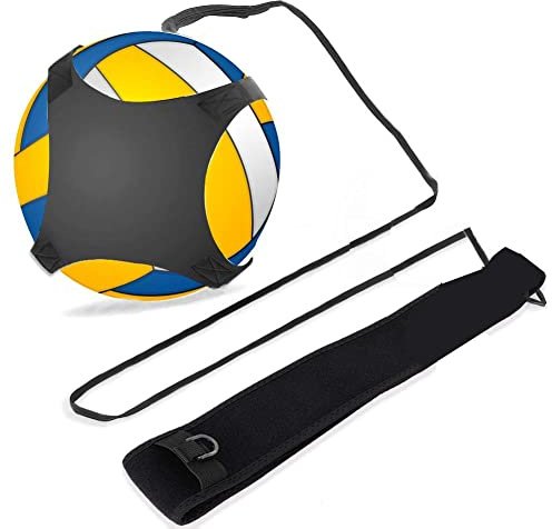 Qiilu Beach Volleyball, Adjustable Waist Band Training Kit for Solo Practice