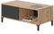 Habitdesign, Couchtisch mit 2 Ablagen, Beistelltisch, Finish in Eiche Nodi und Anthrazit, Maße: 100 cm (L) x 50 cm (B) x 40 cm (H)