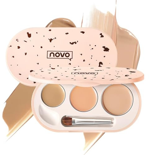 3 Farben Concealer Palette, Langanhaltend Wasserdicht Gesicht Concealer Vollständige Abdeckung Make Up Palette, Abdecken Von Flecken, Akne, Augenringen Und Tattoos, Mattes Camouflage Concealer Make Up