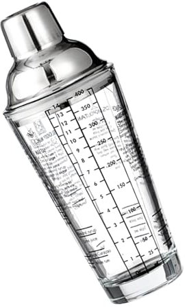 Cocktail-Rührglas mit klarer Skala, professioneller Getränke-Shaker, 400 ml, Getränkemixer, Barzubehör, unverzichtbar