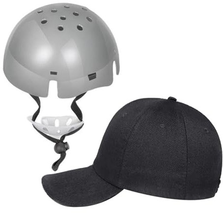 Gorro antigolpes,Sombrero antigolpes de Seguridad - Carcasa Interior de Gorra de béisbol,Casco de béisbol anticolisión Transpirable, Gorro de Ciclismo Protector con Inserto Duro