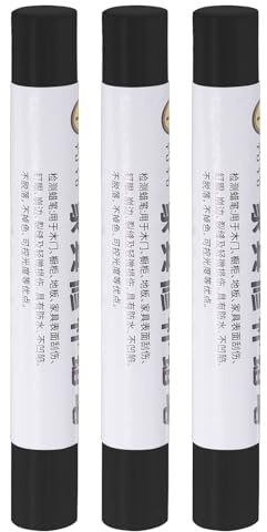 QUARKZMAN 3Pz Stick Cera Crayons per Riparazione Mobili Nero Grigio