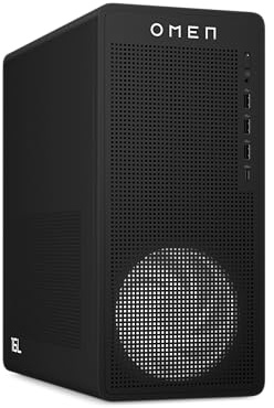HP Omen 16L Gaming Desktop TG03-0257ng, Intel Core i5-14400F, NVIDIA GeForce RTX 5060 8 GB GDDR7, 16 GB DDR5 RAM, 1 TB PCIe Gen4 SSD, Windows 11 Home, Wi-Fi 6, Schwarz