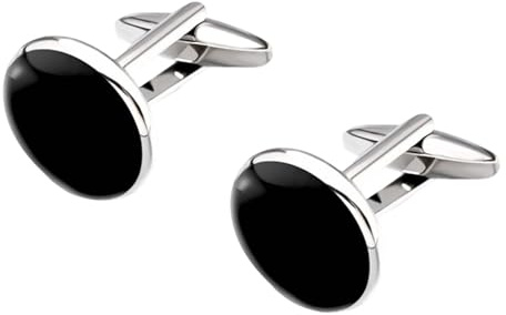 Mens Black Cufflinks For Men Cuff Links Mens Cufflinks, Best Gift for Men Suitable for Men Wedding, Banquet, Ceremony, Business, Tuxedo Studs Set