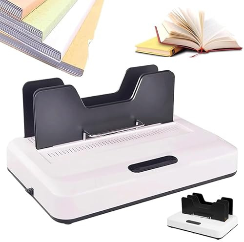 A4 Termisk Bindningsmaskin, 3-Växlad Justering, Bokbindare Med Maximal Bindningstjocklek 600 Ark & ​​Kylställ, För Business Document Office School Book Book