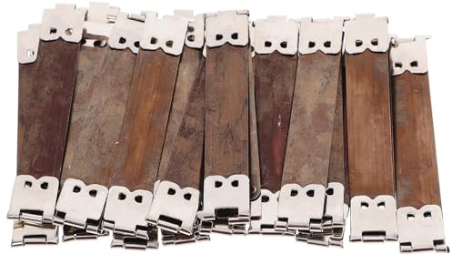 Kichvoe 20 Pezzi Clip Molla per Borsa in Ferro Argento, Cerniere Interne Flessibili per Telai Flessibili, Accessori Pratici per Borse in Pelle o Tela