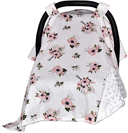 Amorar Universal Sommerbezug, Kinderwagen Sonnenschutz Sonnenverdeck UV50+ Babykorb Sonnenschirm aus 100% Baumwolle für Babyschale, Autoschale Kindersitz, z.B. Maxi Cosi CabrioFix, City, Pebble