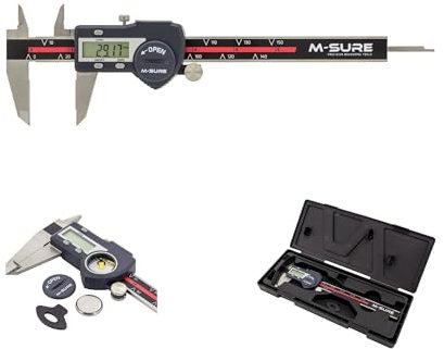 150mm Digital Caliper Internal External Depth Step Measurement Stainless Steel Thumb Roller Digital Display 0-150mm 6 range