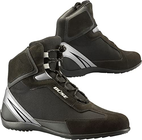 Büse B50 Motorradschuhe (Black/Silver,48)
