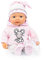 Bayer Design 93844AA interaktive Puppe Lisa Magic Eyes, bewegt die Augen, Spielpuppe mit Geräuschen, sprechend, weich, Schnuller, Flasche, 38 cm