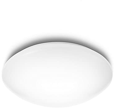 Philips LED Moire, Plafoniera Rotonda, Luce Bianca Fredda, 10W, Bianco
