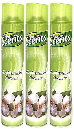 PLUS HOME NATURAL SCENTS AMBIENTADOR SPRAY 750ML JAZMIN.PACK DE 3 BOTELLAS