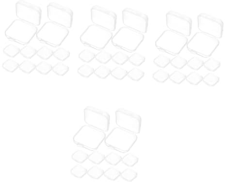 NUOBESTY 4 Set Scatola Portaoggetti Scatole Portaoggetti Storage Box Divisori Per Cassetti Spazzatura Scatole Organizer Bidoni Immondizia Mini Cestino Per Medicinali Organizzatore 80pcs*4