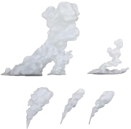 CoudarTitie Modelli Effetto Fumo per Action Figure, Decorazioni Divertenti, Portatili E Multifunzione
