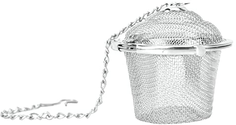 Passoire Boule de Thé Passoire Assaisonnement épices Acier Inoxydable avec Crochet Suspendu Filtre Cuisine pour Infuseur Thé Maille de Qualité Alimentaire(L)