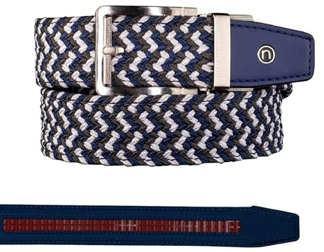 Nexbelt Men's Braided Ratchet Golf Belt – Adjustable, Stretch Fit – For Casual Wear & Golfing (Fits up to 50) - Anchor