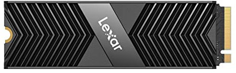 Lexar 512GB Professional NM800 PRO SSD with Heatsink PCIe Gen4 NVMe M.2 2280 Internal Solid State Drive, Up to 7450/3500 MB/s Read/Write, for PS5, Gamers and Creators, Black (LNM800P512G-RN8NG)