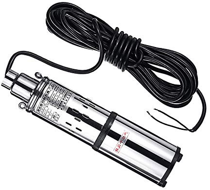 Soldriven djupbrunnspump, fontänpump, rörpump, 24 V, 200 W, vattenpump, dränkbar pump, dykpump
