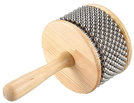 Qutsvosh 1 Stück Cabasa aus , tragbar, Cabasa und Kindergarten, Stahlkugel, Handkurbel-Spielzeug