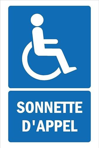 Call bell, informational sign FR068-1mm flexible Plastic sign (200mm x 150mm)