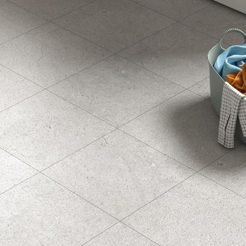 LaCheery 36 Pezzo Piastrelle Adesive Pavimento Cucina Grigio Pavimento Adesivo Bagno Granito 30cm x 30cm Vinile Pavimenti PVC Adesivi Impermeabile per Camera da Letto Rivestimento Mattonelle