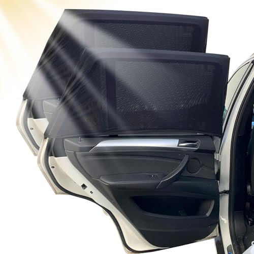 2 Pezzi Tendine Parasole Auto Bambini, Parasole Auto Bambini Block Raggi UV, 90CM×60CM Universali Parasole Auto Bambini, per Tendine Parasole Auto Finestrini Laterali