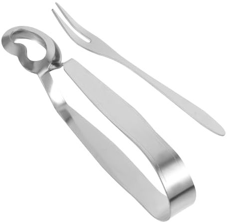 LIFKOME Set Di Pinze Per Lumache Forchetta Per Lumache Clip Mare Pinza Per Alimenti Utensili Da Cucina Multifunzione Acciaio Inossidabile