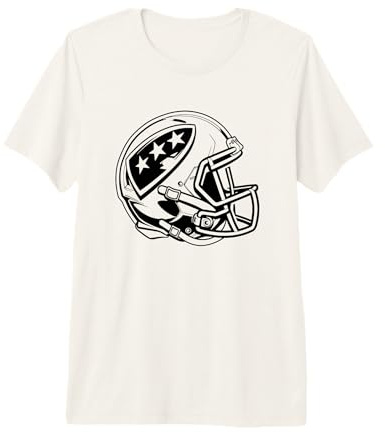 Disegno di Casco da Football Americano Maglietta Premium