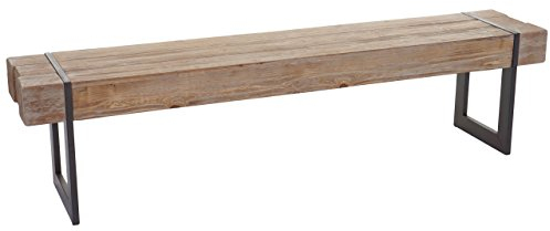 Mendler Sitzbank HWC-A15, Esszimmerbank Bank, Tanne Holz rustikal massiv MVG-Zertifiziert - naturfarben 180cm