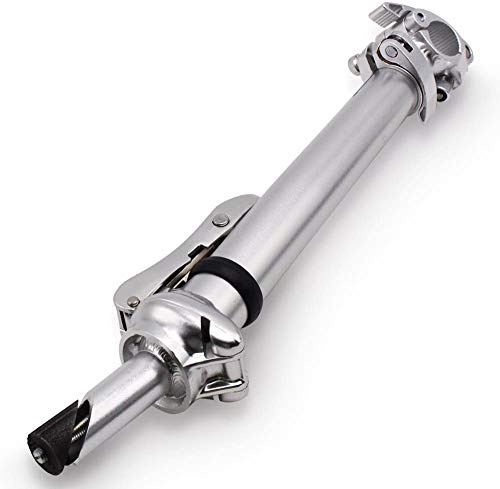 SENQI - Attacco manubrio pieghevole in lega di alluminio, 25,4 x 25,4 mm, con denti regolabili, pieghevole, set di accessori per biciclette BSZ003 (argento)