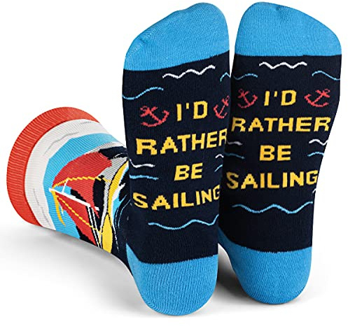 Lavley I'd Rather Be Sailing Socks