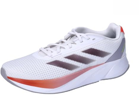 adidas Herren Duramo SL Running Shoes Laufschuhe, Cloud White/Aurora met/solar red, 40 2/3 EU