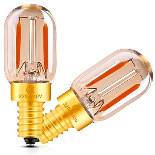 Century Light Glühbirne E14 LED Warmweiss 1W Vintage Nachtlicht Ersatz 10Watt 15W 100Lumens Leuchtmittel, 2200K Ultra Warmweiß für Dekorative Umgebungsbeleuchtung,2 Stück