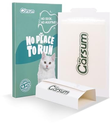 Garsum - Lot de 10 pièges à Insectes, Panneaux adhésifs à Usage Multiple pour l'intérieur, l'extérieur, la Maison et Le Bureau