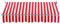 Markise, Manuelle Gelenkarmmarkise, Balkonmarkise mit Handkurbel, Terrassenmarkise, Sonnenmarkise Winkel Längeinstellung Inkl. Wandhalterung, 200 * 150cm, Rot-weiß