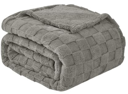 Good Nite Kuscheldecke Flauschig 150x200 - Flauschige Decke, Fleecedecke für Couch Überwurf & Tagesdecke, Weiche Karierte Decke für Frühling Sommer Herbst Winter Vier Jahreszeiten