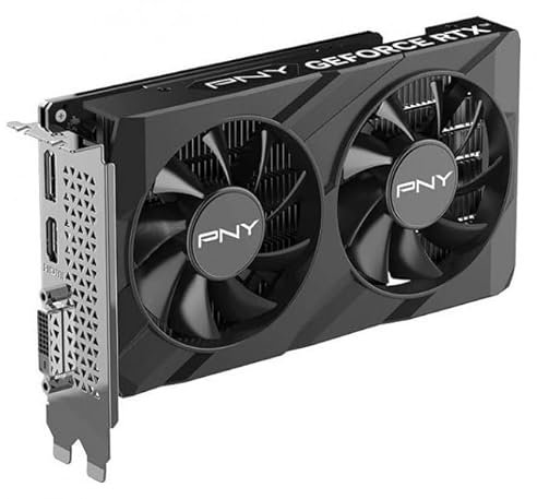 PNY GeForce RTX 3050 - Tarjeta gráfica (6 GB, doble ventilador)