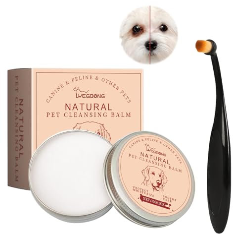 FDJZXW Augenreiniger für Hunde Tränenflecken Beim Hund Entfernen Tränenfleckenentferner-Balsam für Haustiere Augensalbe Katze 30g Sanfte Reinigung Schützen Sie Ihre Augen und 1 Tränenpinsel