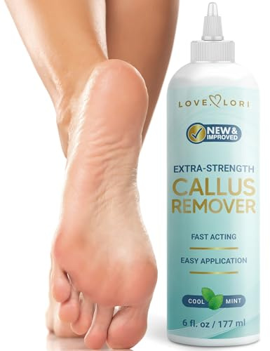 Callus Remover for Feet (Extra Strength) Foot Callus Remover Gel - Pedicure Tools for Feet Scrubber – Foot Care Spa Essentials, 6oz