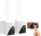 VisorTech Außenlampe mit Kamera: 2er-Set LED-Außenwandleuchte & WLAN-2K-Kamera, PIR, App, weiß (Lampe mit, Lampe mit WLAN, Außenleuchten Überwachungskameras Objekt Tracking)