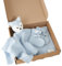 Livella Kuscheltuch „Fuchs“ mit Söckchen - Reine Bio-Baumwolle – Premium Schmusetuch, Kuscheldecke, Schmusedecke, Strickdecke - Samtweich & atmungsaktiv