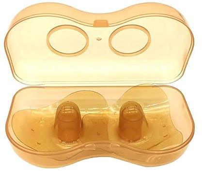 Nippel-Kontakt-Nippelprotektoren zum Stillen mit Tragetasche, Silikon, Nippelverlängerung, Nippel-Sauger, 2 Stück