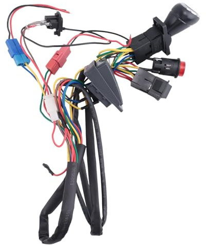 INTCHE Kit Cavi e Interruttori Modificati DIY per Auto Elettrica per Bambini, Nero, Interruttore a Leva, Manuale, Plastica