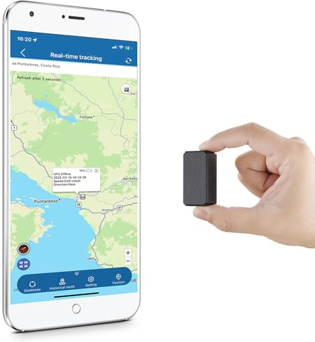 4G Mini Localizador GPS para Coche Antirrobo y Resistente al Agua Pequeño Rastreador GPS para Motocicleta, Coche, Bicicleta, Scooter, Niños, Maleta, Bolsas, App Gratuita y Sin Suscripción, 4G TK901