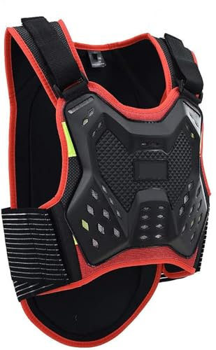 Motorrad-Schutzweste Body Armor, Für Jungen Mit Rückenprotektoren Für Motocross, Skaten, Snowboard-Schutzweste 2,M