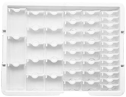 JANZU Contenedor de Almacenamiento de Pintura de Diamante de 42 CuadríCulas, Caja de Pintura de Diamante Transparente, Caja Organizadora de PláStico, Herramienta de Pintura de Diamante