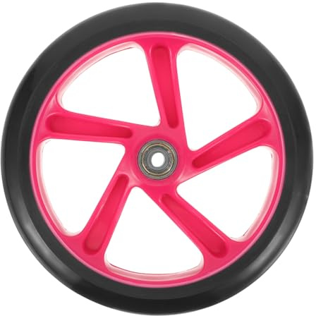 DECOMELODY Rueda De Patinete Rodamiento De 175 Mm En Material Pu Resistente Al Desgaste, Compatible Scooters, Sillas De Ruedas y Carritos Para Transporte Urbano