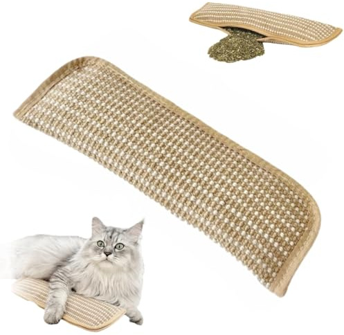 Générique Coussin à l'herbe à Chat, Coussin Naturel en sisal à l'herbe à Chat, Doux et résistant pour Les Jeux des Animaux (L)